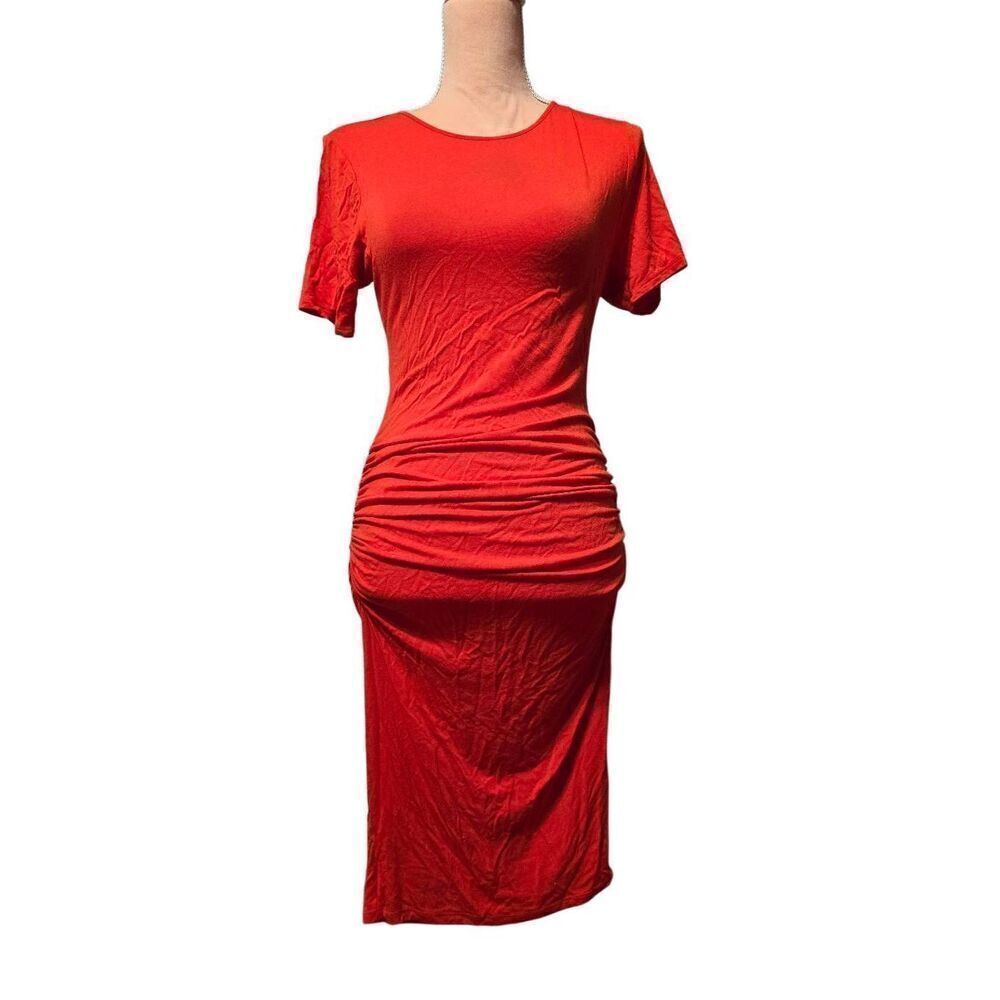 VenusโRuchedโMidiโDress
